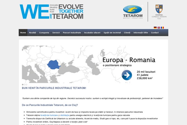 tetarom.ro site used Zerif Lite