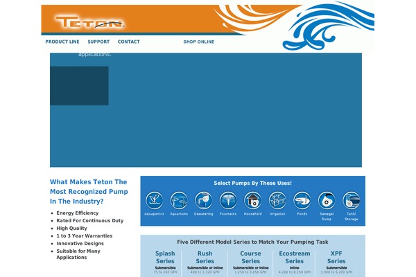 tetonus.com site used Teton