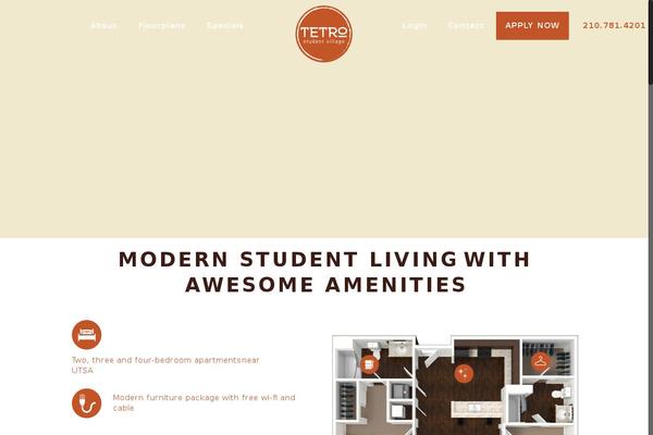 tetrostudentvillage.com site used Peak-template-properties-tetro