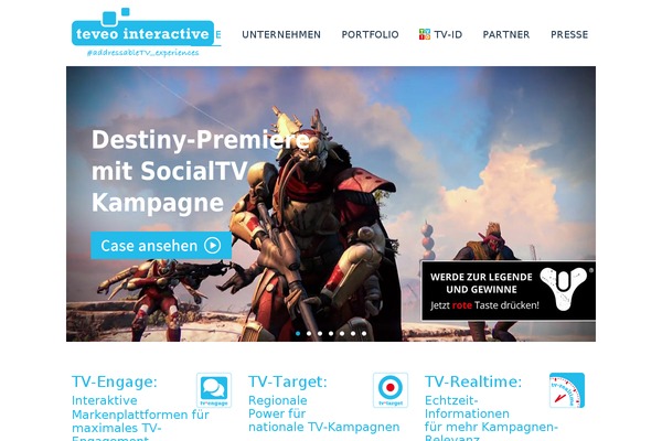 teveo.de site used Teveo-theme