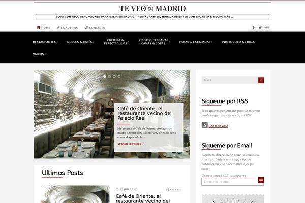 Posts theme site design template sample
