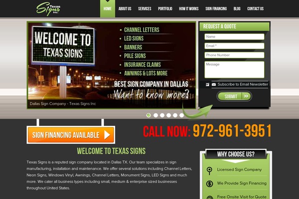 Site using Salient-core plugin