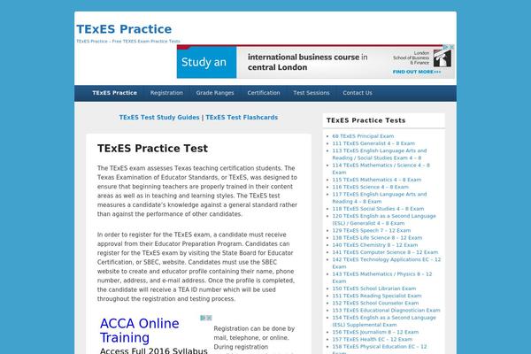 texespractice.com site used Generatepress-child
