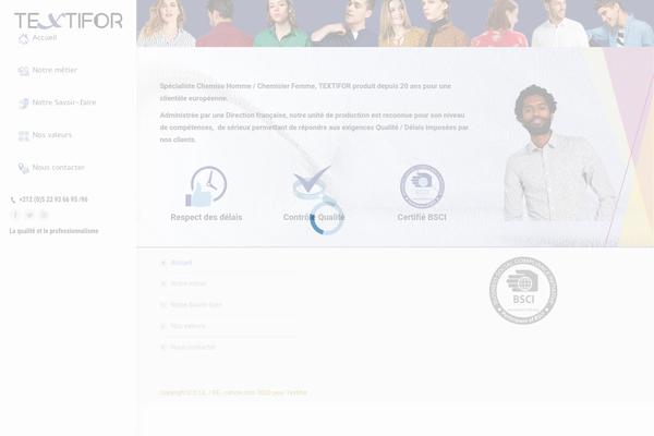 The7 Child theme site design template sample