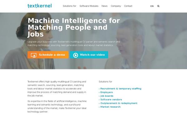 textkernel.com site used Textkernel