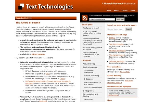 Monash theme site design template sample