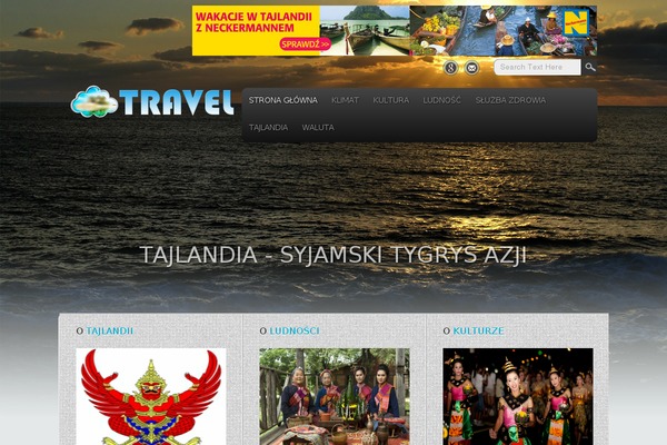 Travel Lite theme site design template sample