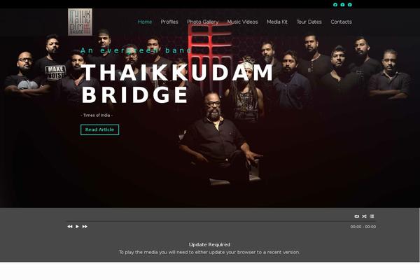 Muse website example screenshot
