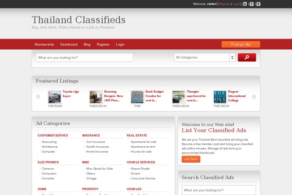 ClassiPress theme site design template sample
