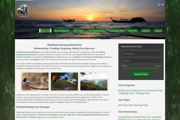 Tour Operator theme site design template sample