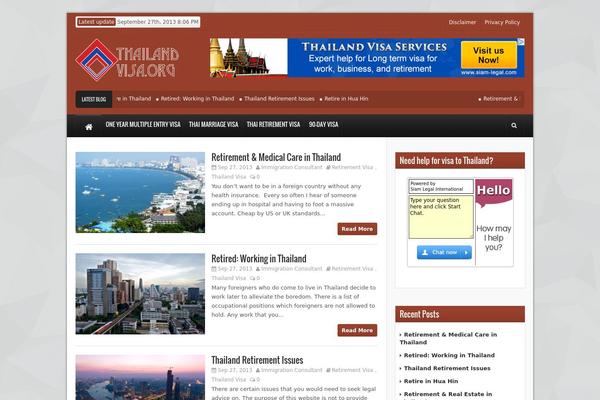 thailand-visa.org site used Construction Field