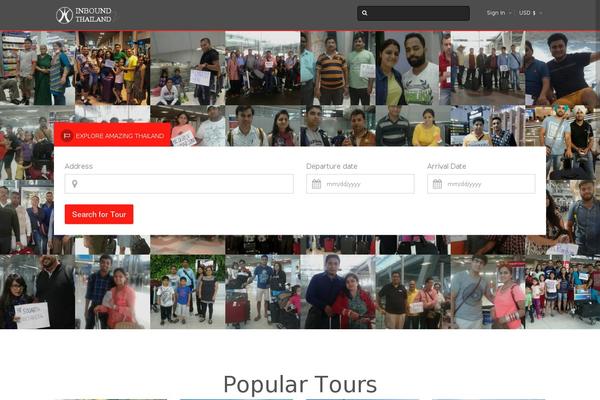 Traveler theme site design template sample