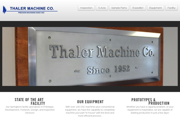 Factory theme site design template sample