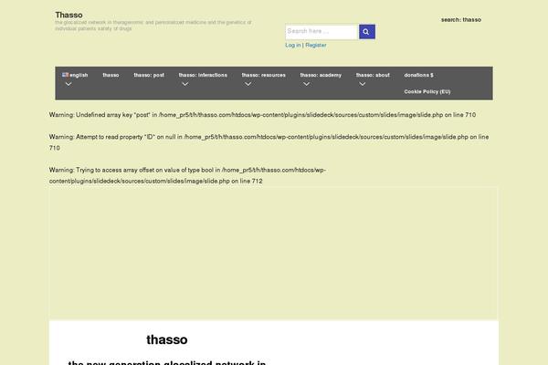 Site using Slidedeck plugin