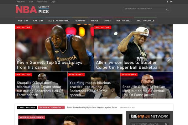 Weekly News theme site design template sample