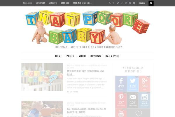 SimpleMag child theme site design template sample