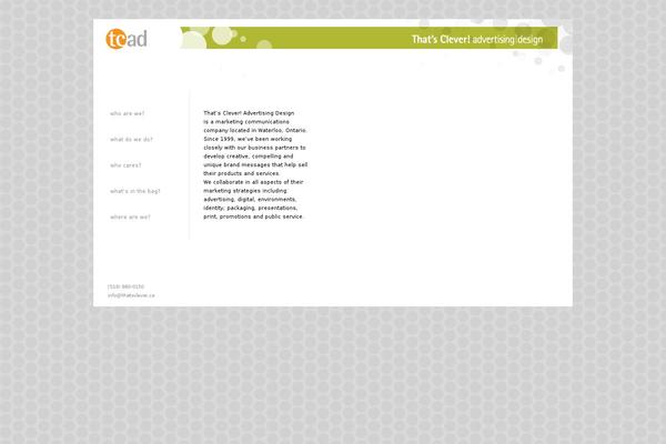 thatsclever.ca site used Nirvana-nolink