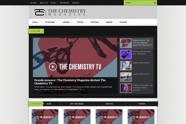 Continuum theme site design template sample