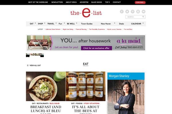 eList theme site design template sample