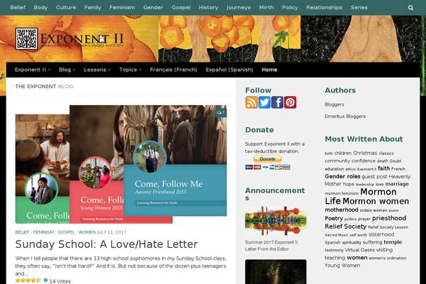 the-exponent.com site used Newspaper Child
