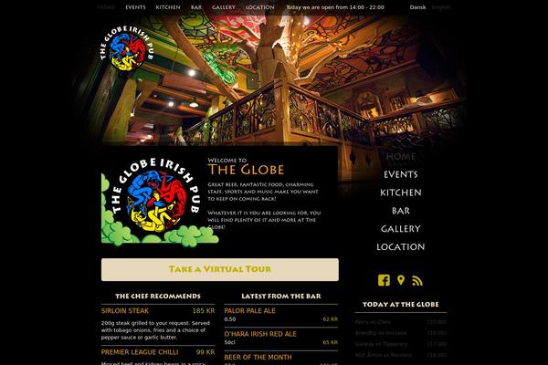 the-globe.dk site used Globe