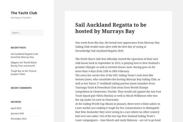 the-yacht-club.org site used Manuka