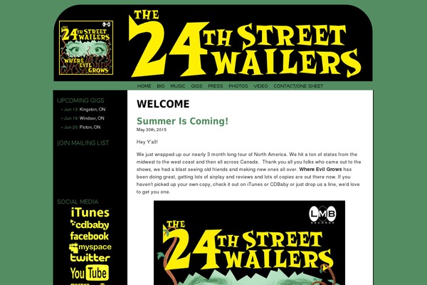 Music theme site design template sample