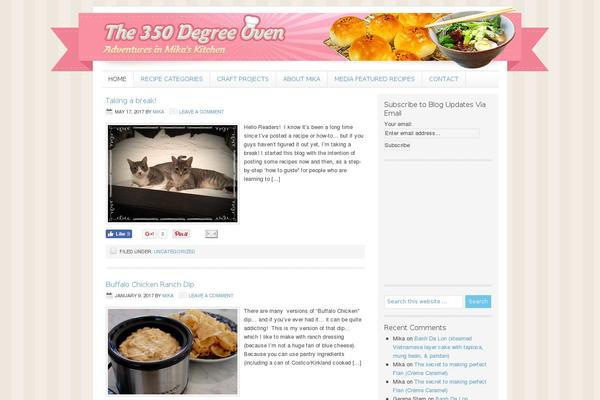 Lifestyle theme site design template sample