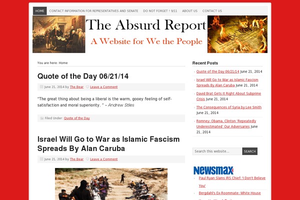 Local News theme site design template sample