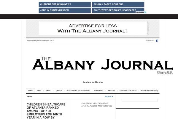 Daily Press theme site design template sample