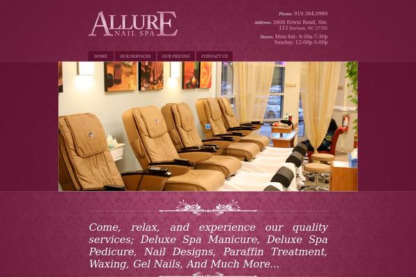 Allure theme site design template sample