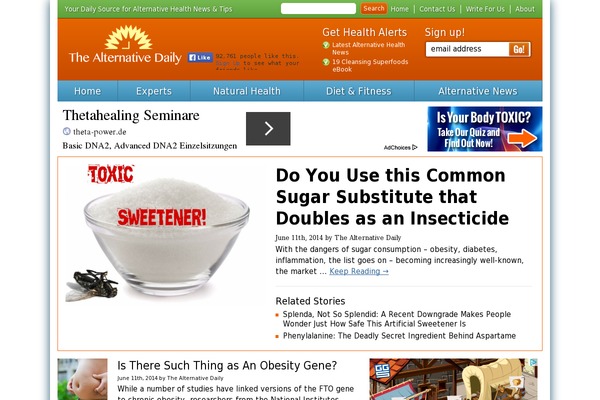 thealternativedaily.com site used NewsMag