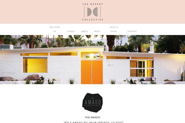 theamado.com site used Desert-collective