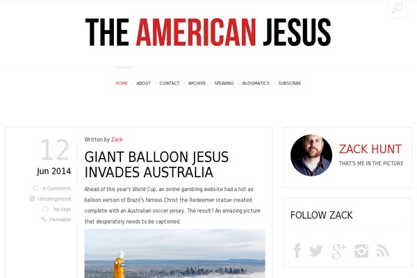theamericanjesus.net site used Elizama