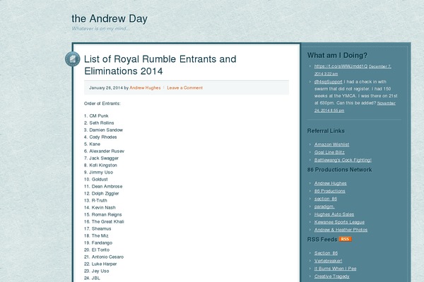 Site using Recent-lastfm-tracks plugin