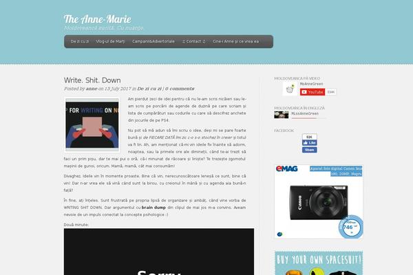 theannemarie.ro site used Feather-child
