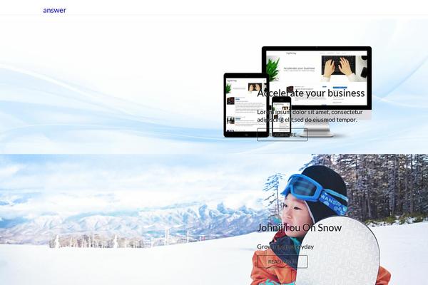 Lightning-child theme site design template sample