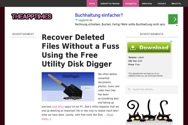 theapptimes.com site used Daily Dish Pro