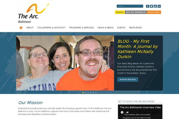 Arc theme site design template sample