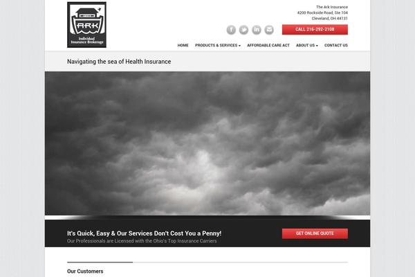 Pax theme site design template sample