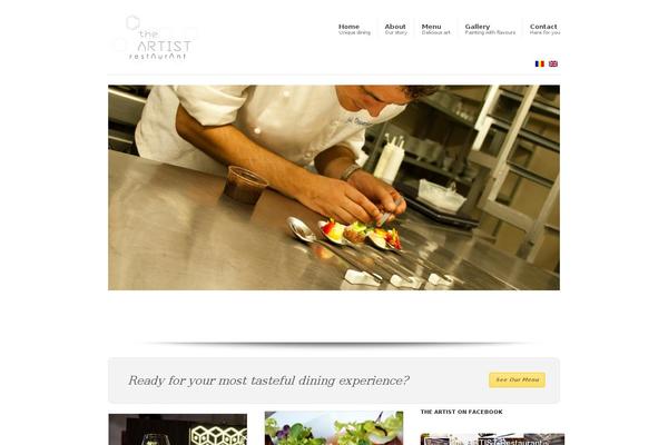 Reaction theme site design template sample