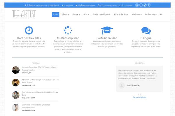 The7 theme site design template sample