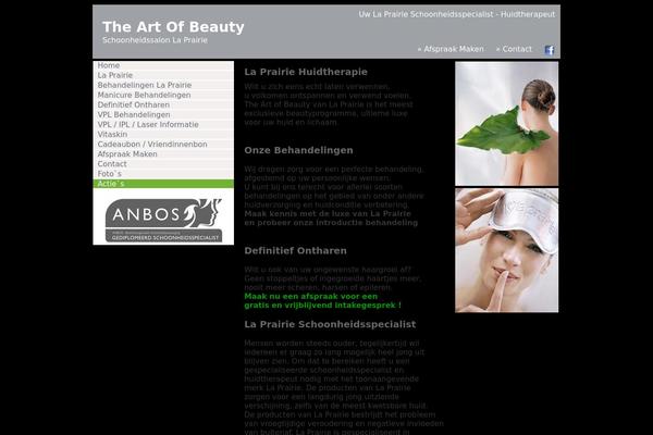 theartofbeauty.nl site used Zakra