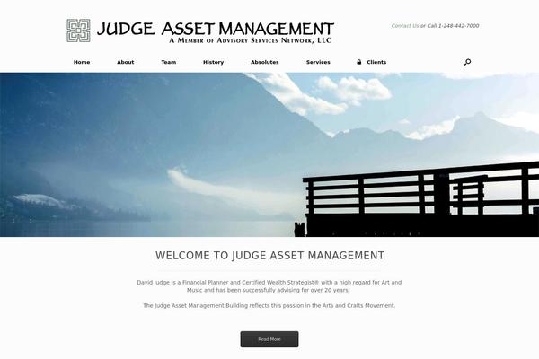 Vantage theme site design template sample