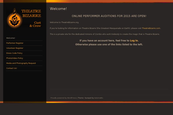 Sunspot theme site design template sample