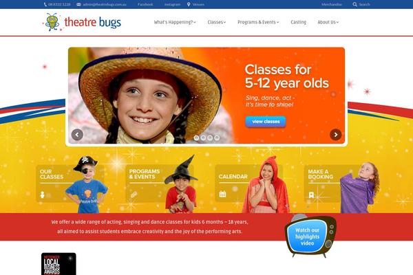 theatrebugs.com.au site used Bb-child-theme