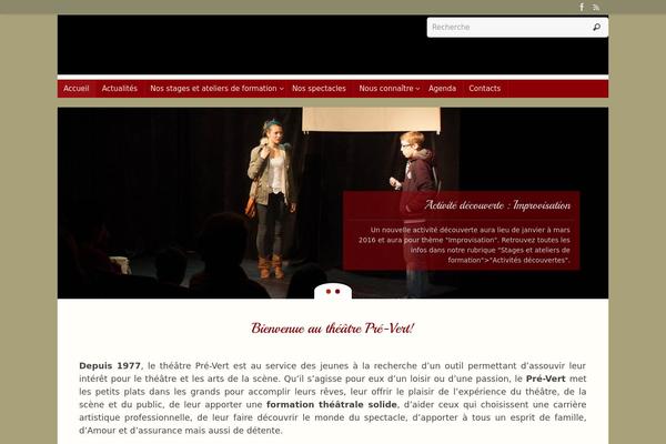 Thempera Child theme site design template sample