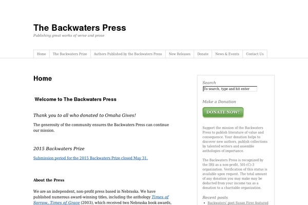 backwaters theme websites examples