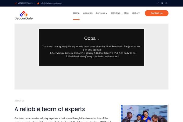 Bauer theme site design template sample