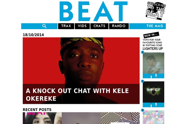 beat theme websites examples